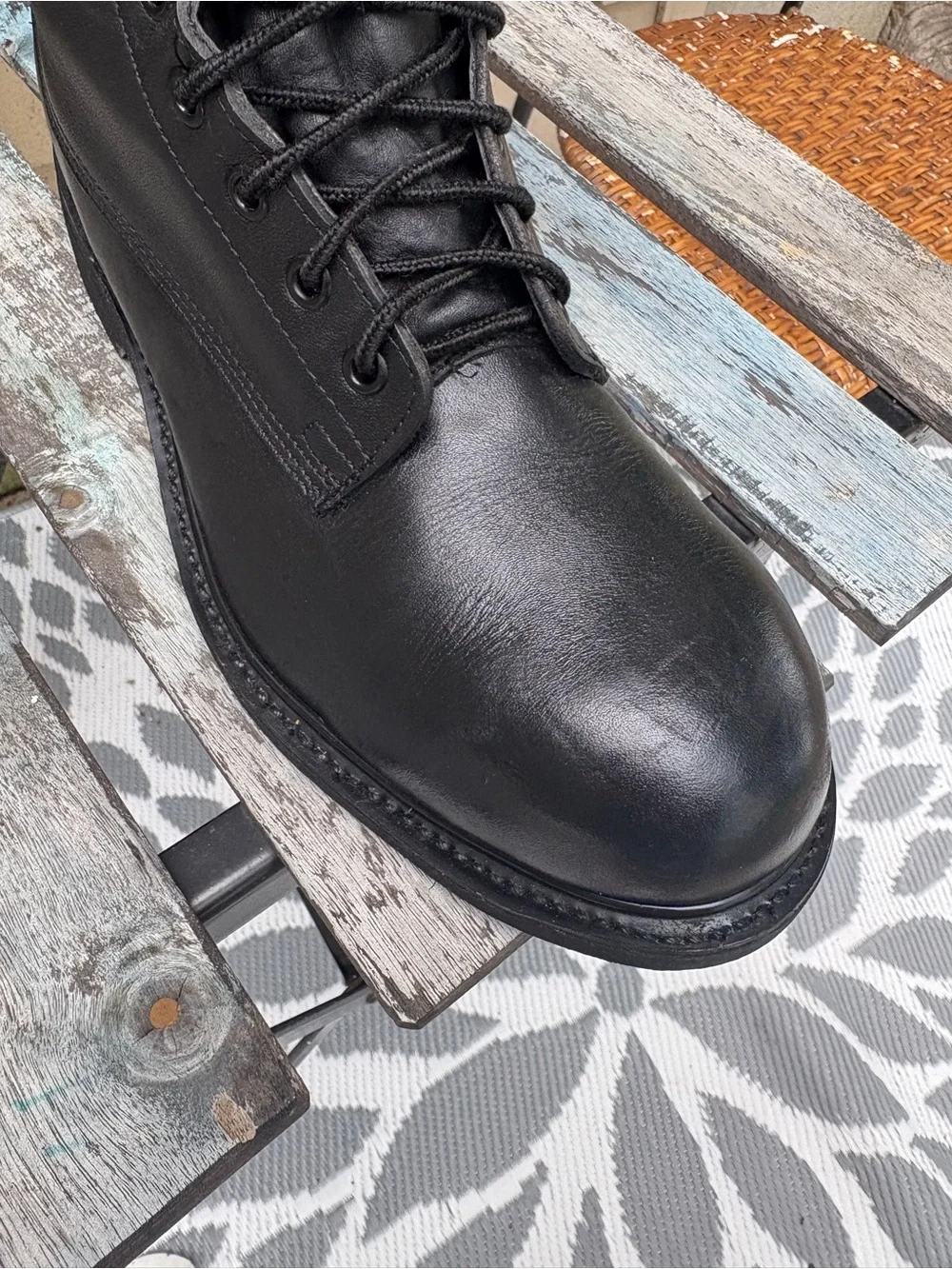 Vintage 1994 Wolverine US Military Steel Toe Combat Boots 9R